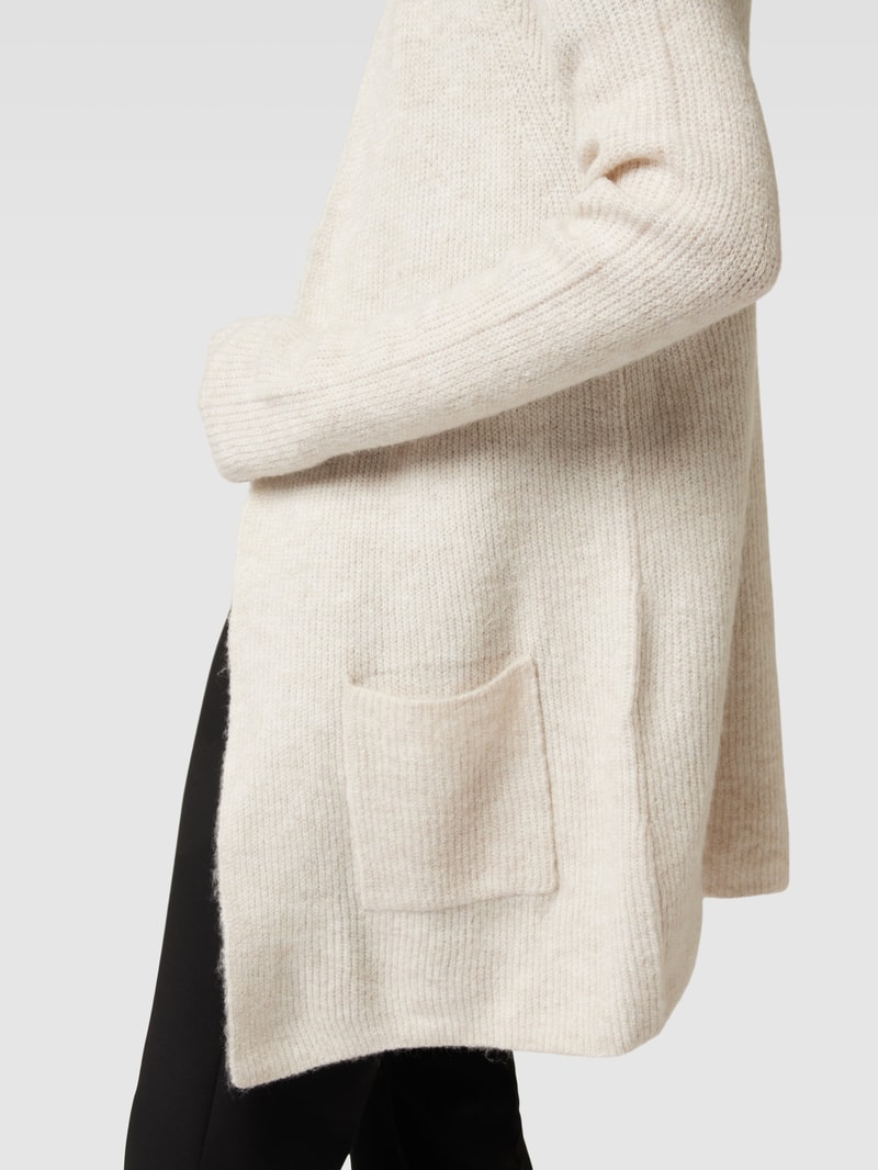 Cardigan mit Eingrifftaschen in beige