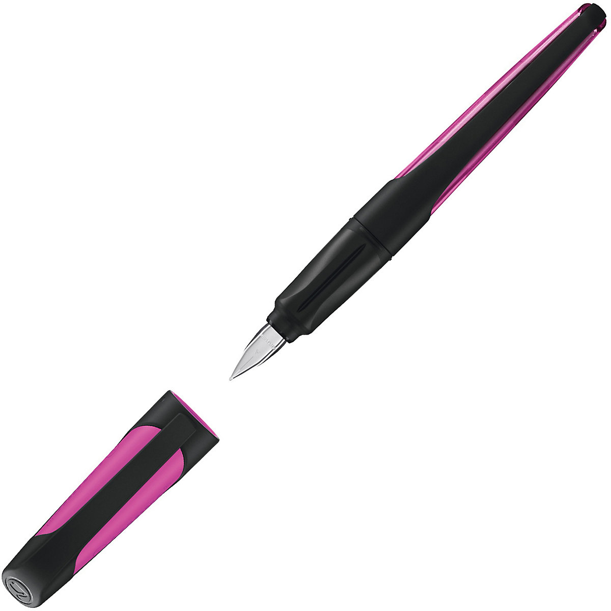 Schulfüller EASYbuddy A-Feder schwarz/magenta, inkl. Patrone