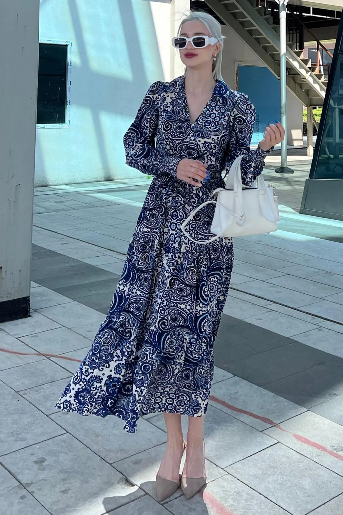 Madmext  Kleid - Blau - A-Linie