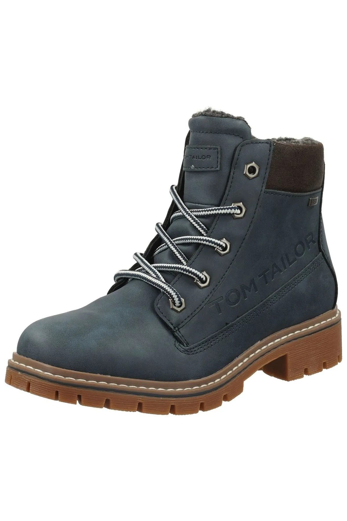 Tom Tailor  Stiefelette - Blau - Blockabsatz