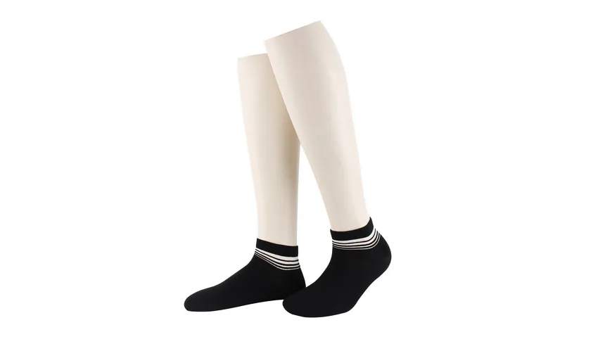 MOVE UP Damen Sneaker Socken Lurex soft touch schwarz