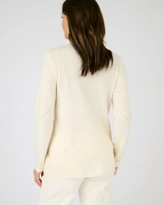 Pull maille ajourée et point fantaisie Thermolactyl