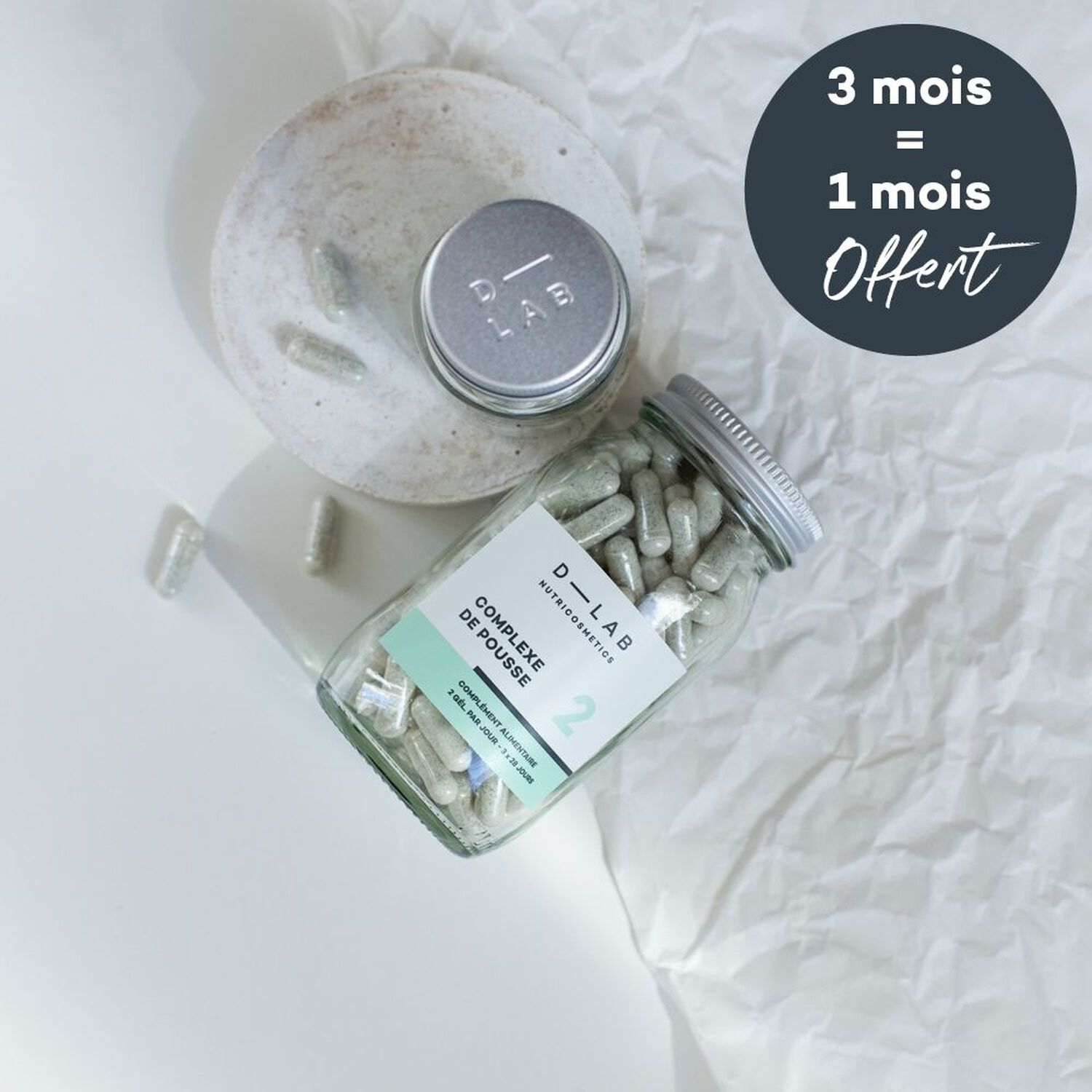 d-lab nutricosmetics Complexe de Pousse Complément Alimentaire Cheveux