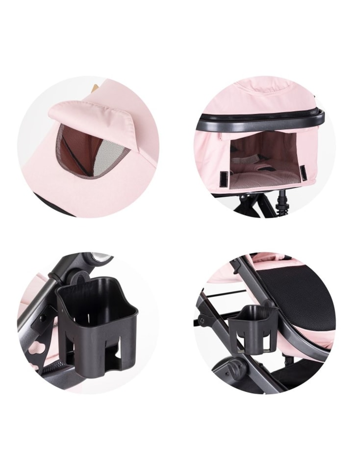 Chipolino Kinderwagen 3 in 1 Amore in rosa günstig kaufen onesize