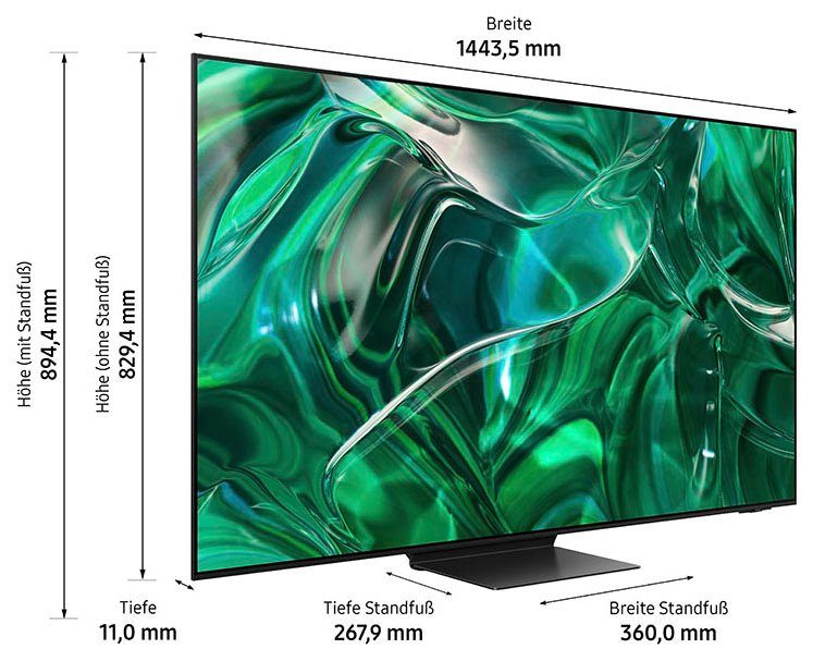 Samsung GQ65S95CAT OLED-Fernseher (163 cm/65 Zoll, Smart-TV, Neural Quantum Prozessor 4K,Infinity One Design,Gaming Hub)