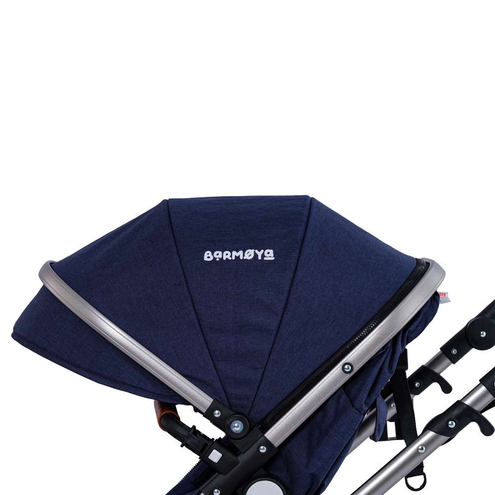 Barmøya 3 in 1 Kombi-Kinderwagen Komplettset navy