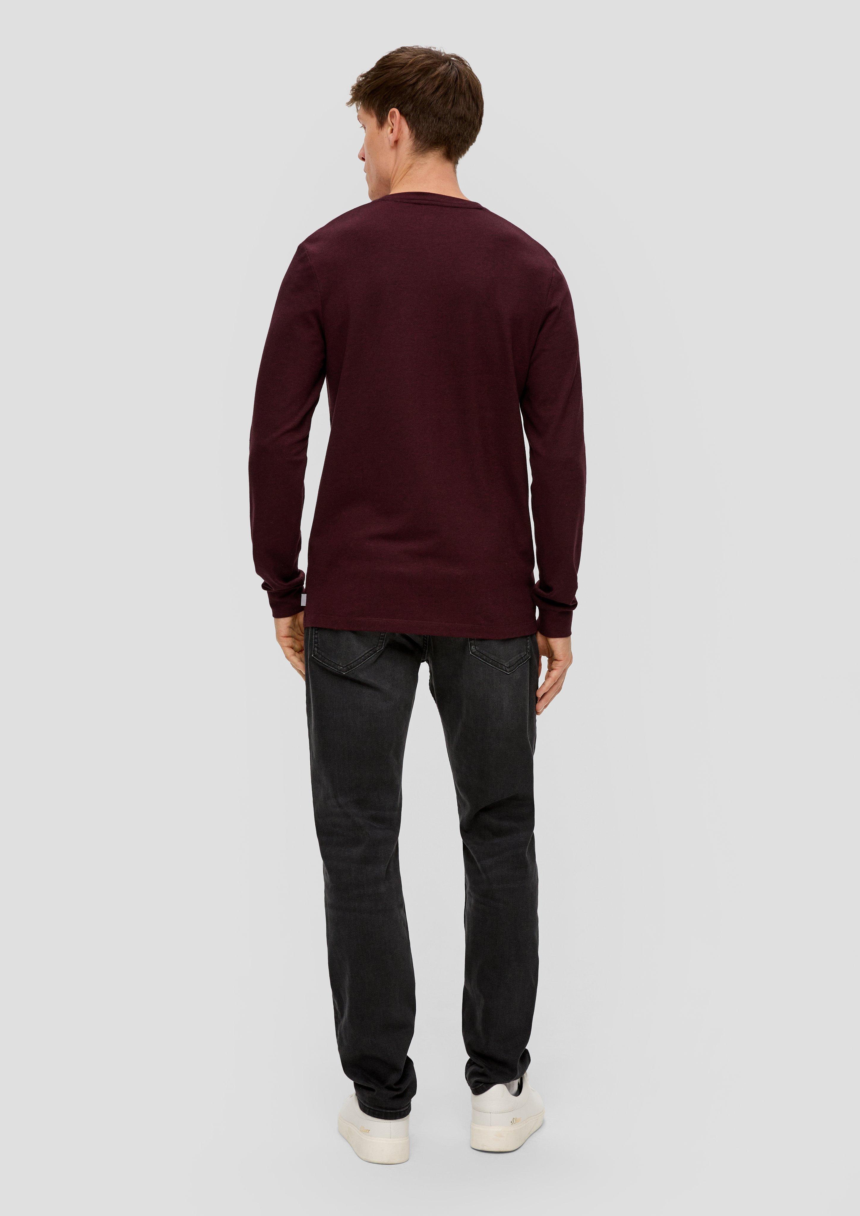 Piqué-Longsleeve aus Modalmix  2138646-39W1