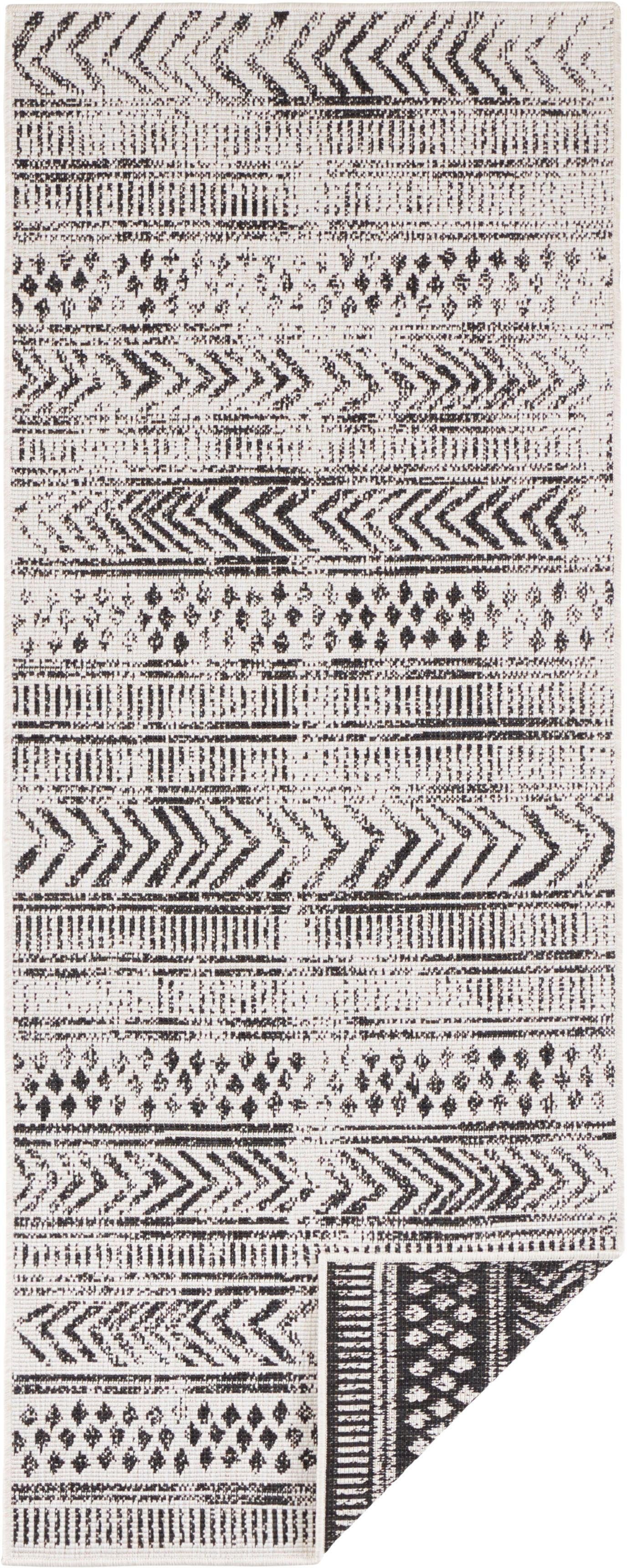 Läufer BIRI, NORTHRUGS, rechteckig, Höhe: 5 mm, In-& Outdoor, Wetterfest, Balkon, Garten, Wohnzimmer, Wasserfest, Boho
