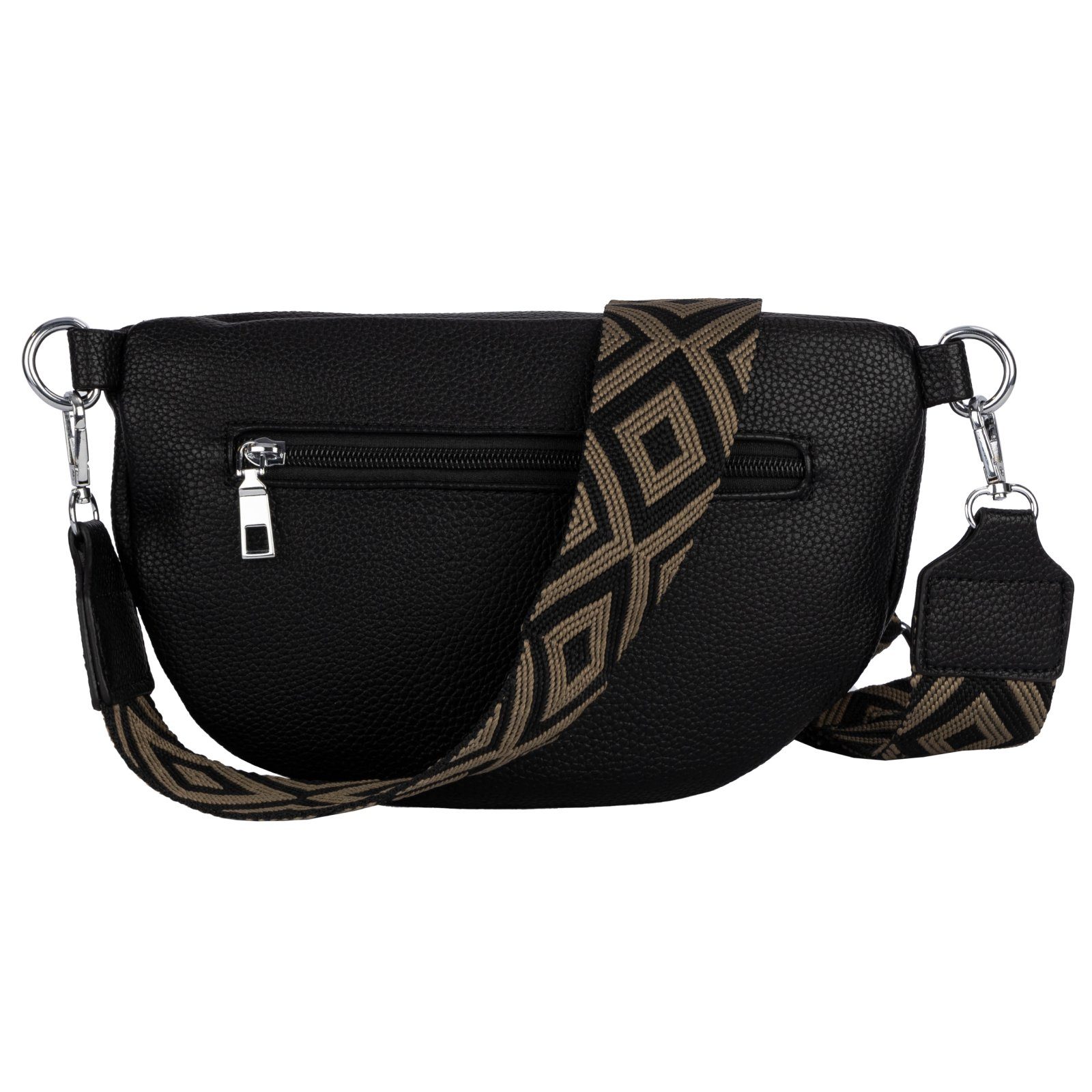 EAAKIE Gürteltasche Bauchtasche Umhängetasche Crossbody-Bag Hüfttasche Kunstleder Italy-D, als Schultertasche, CrossOver, Umhängetasche tragbar