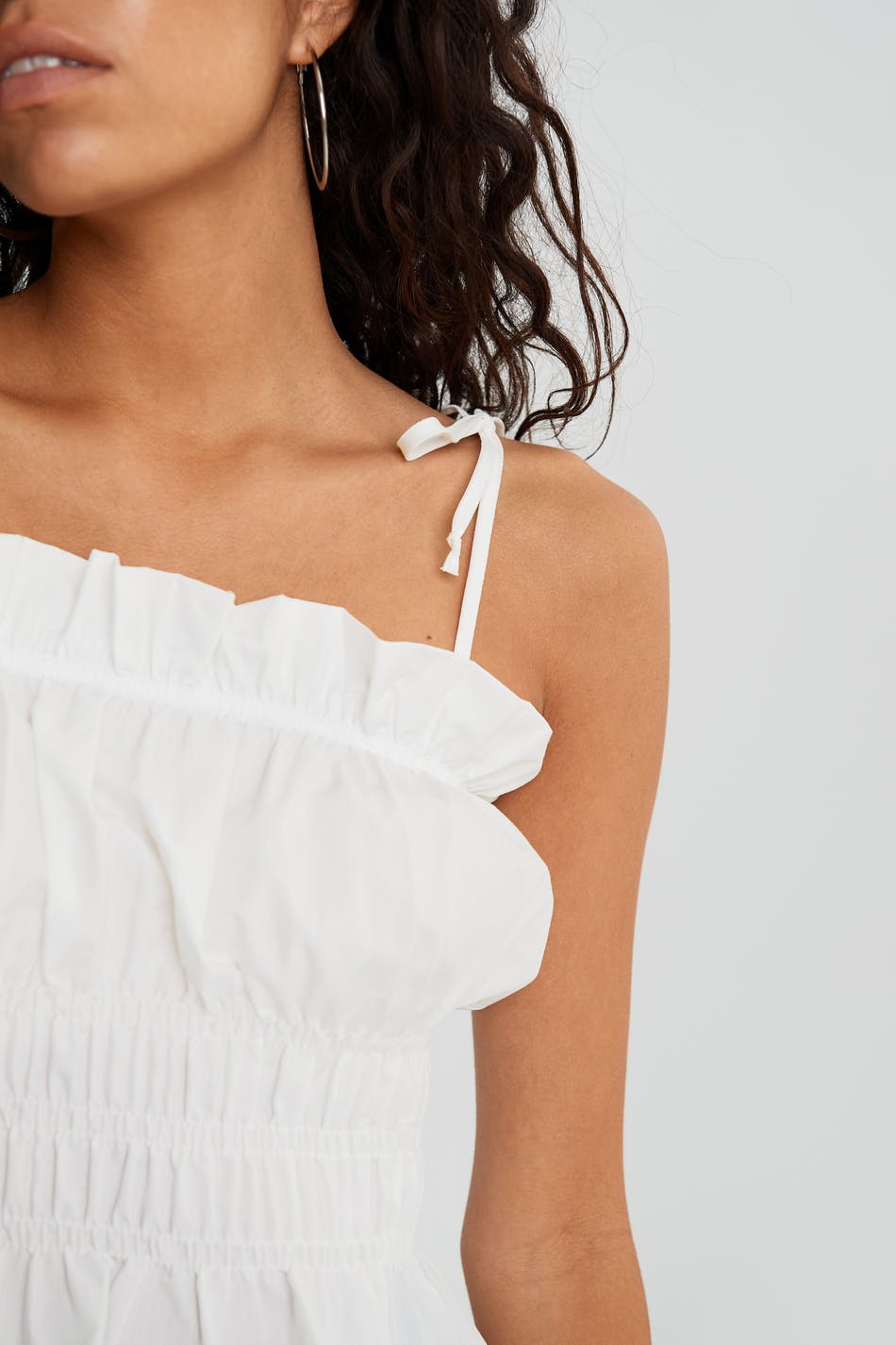 Poplin smock singlet