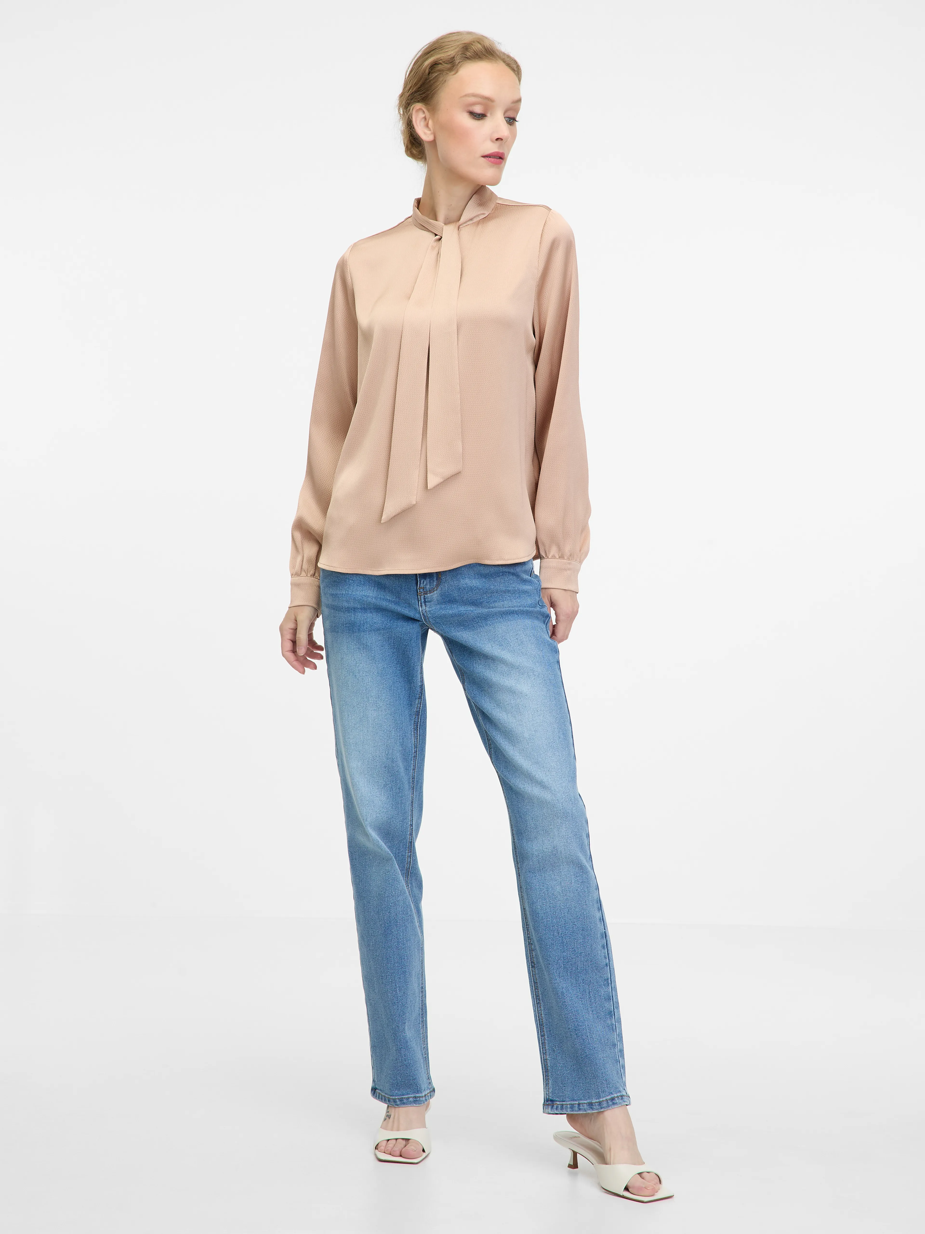 Beigefarbene Bluse ORSAY