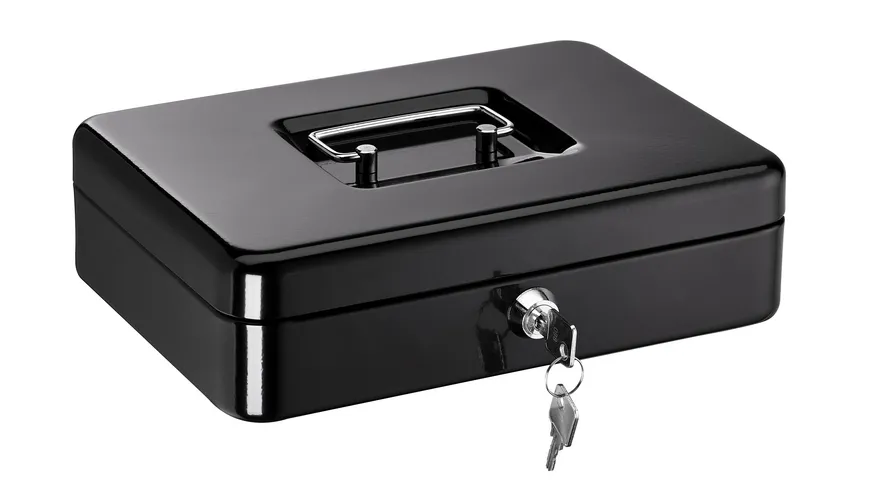 ALCO Geldkassette schwarz  25x18x7,5cm schwarz