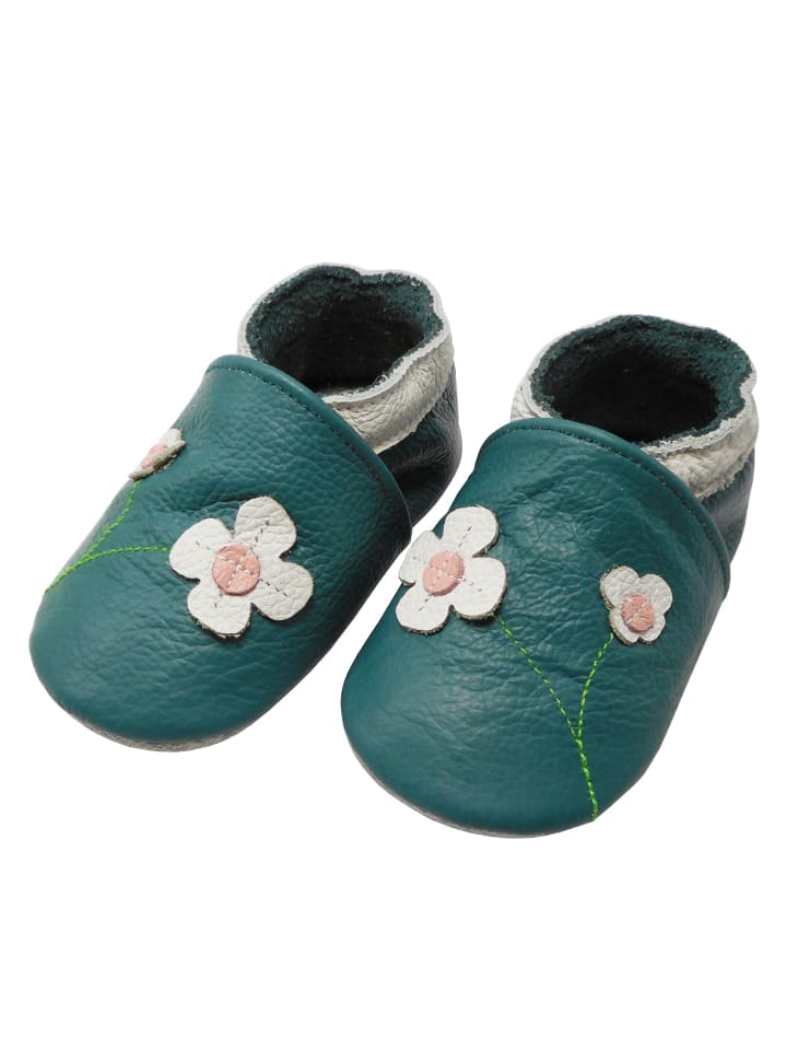Yalion Leder-Krabbelschuhe 