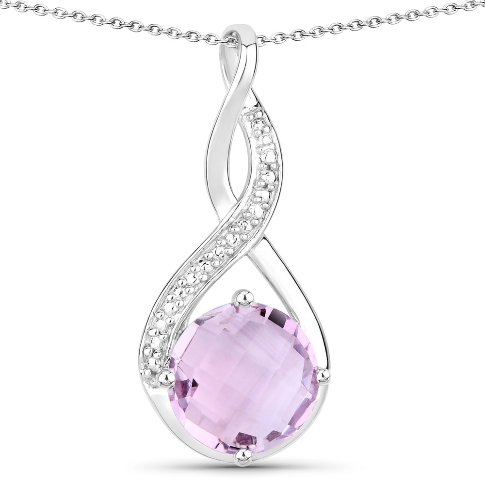 Rafaela Donata Chaîne Argent sterling Améthyste en Argent Bijoux