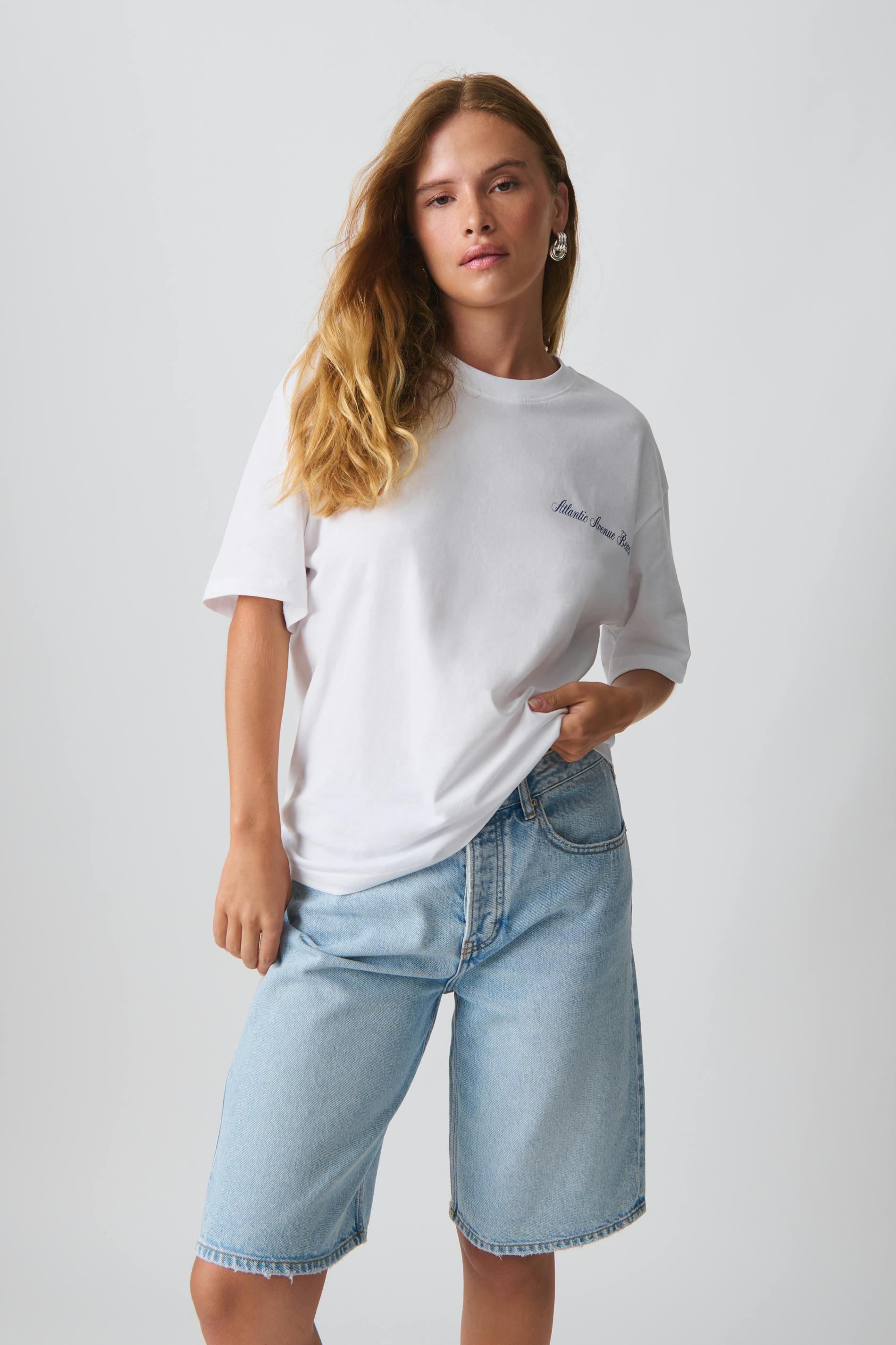 Oversized print tee
