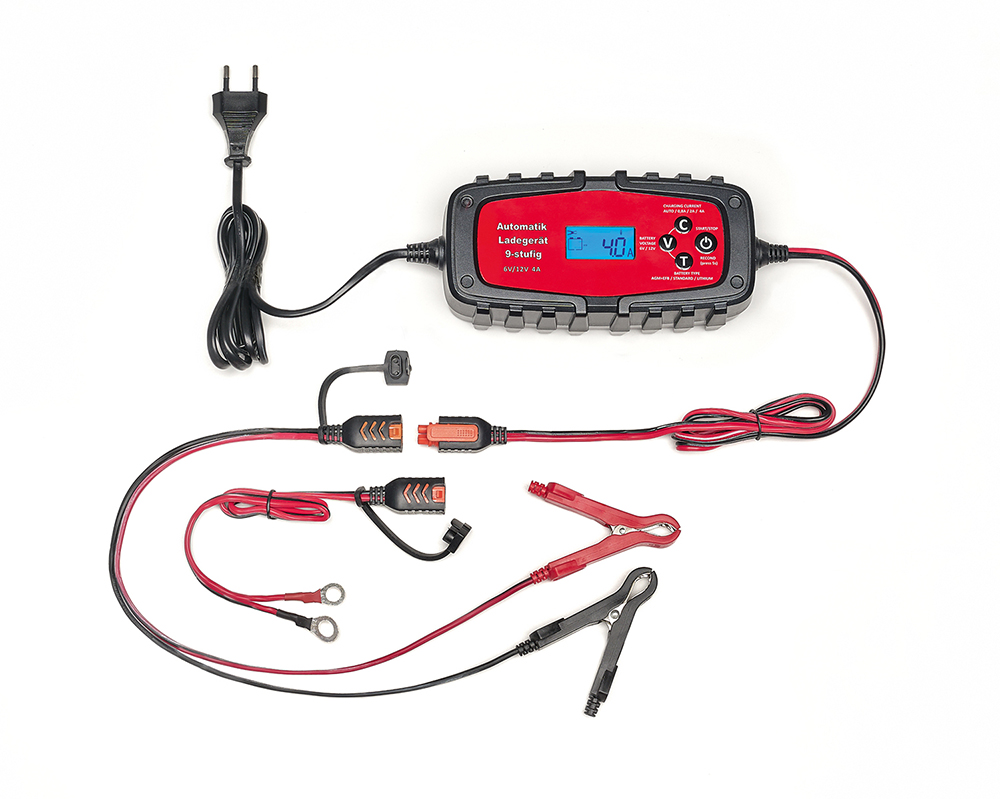 IWH Batterieladegerät 4A Auto und Motorrad