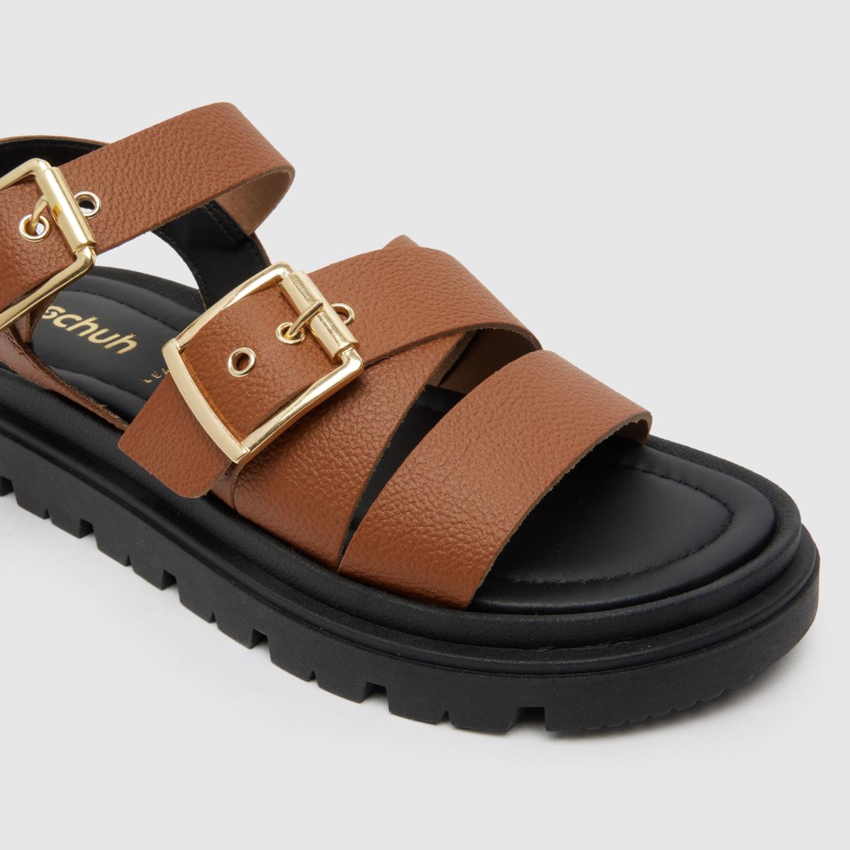 – Bruna tullia-sandaler med spänne