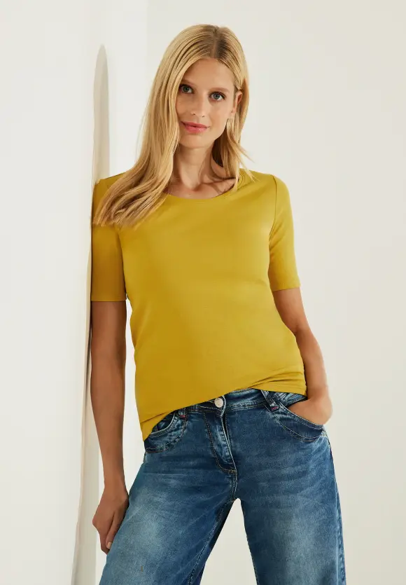 CECIL T-Shirt in Unifarbe