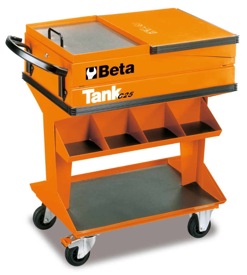 Beta 025000001 Tank tool trolley with side box