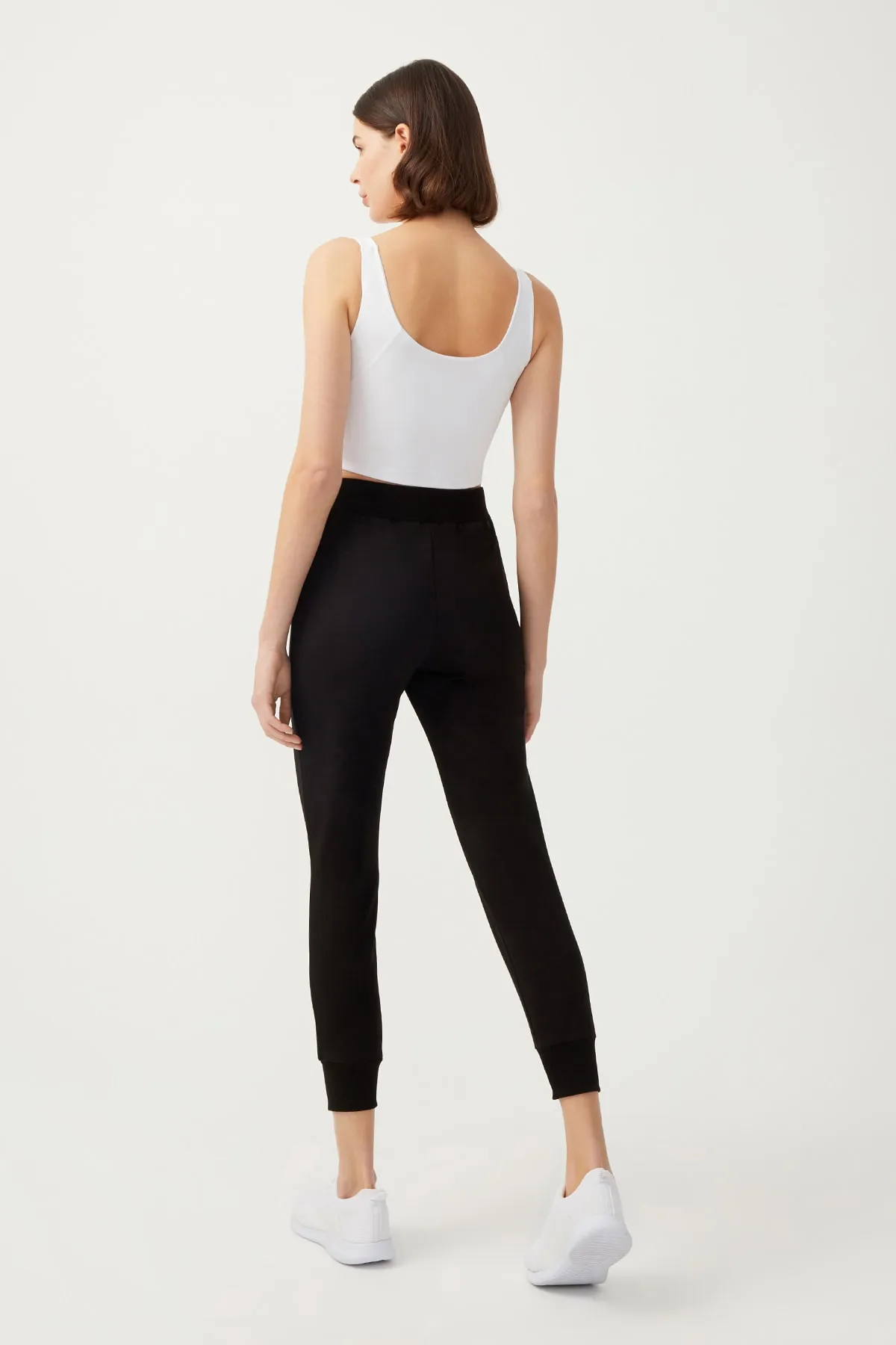 LOS OJOS  Schwarze Jogger-Jogginghose für Damen