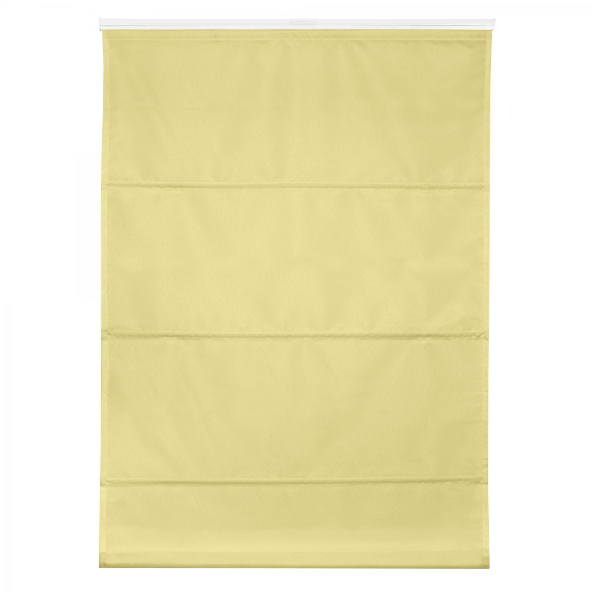 Lichtblick Raffrollo Klemmfix TOP, ohne Bohren, verspannt Gelb, 80 cm x 210 cm (B x L)