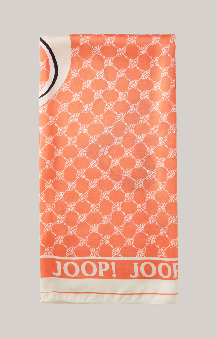 Tuch in Orange gemustert