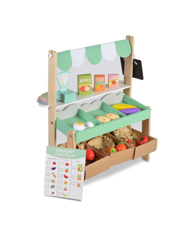 Moni Kinder Marktstand 4425 Holz in grün günstig kaufen onesize
