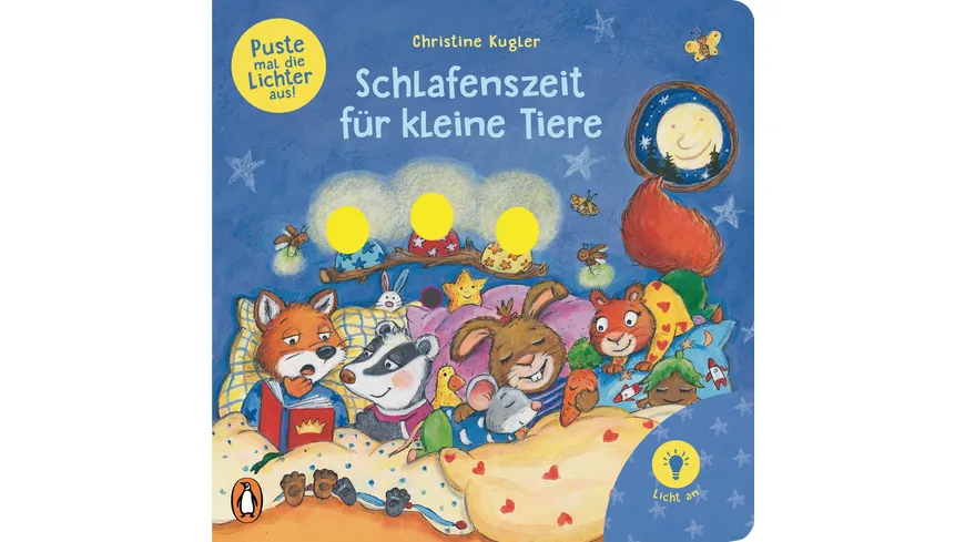 Puste mal die Lichter aus! - Schlafenszeit für kleine Tiere Pappbilderbuch