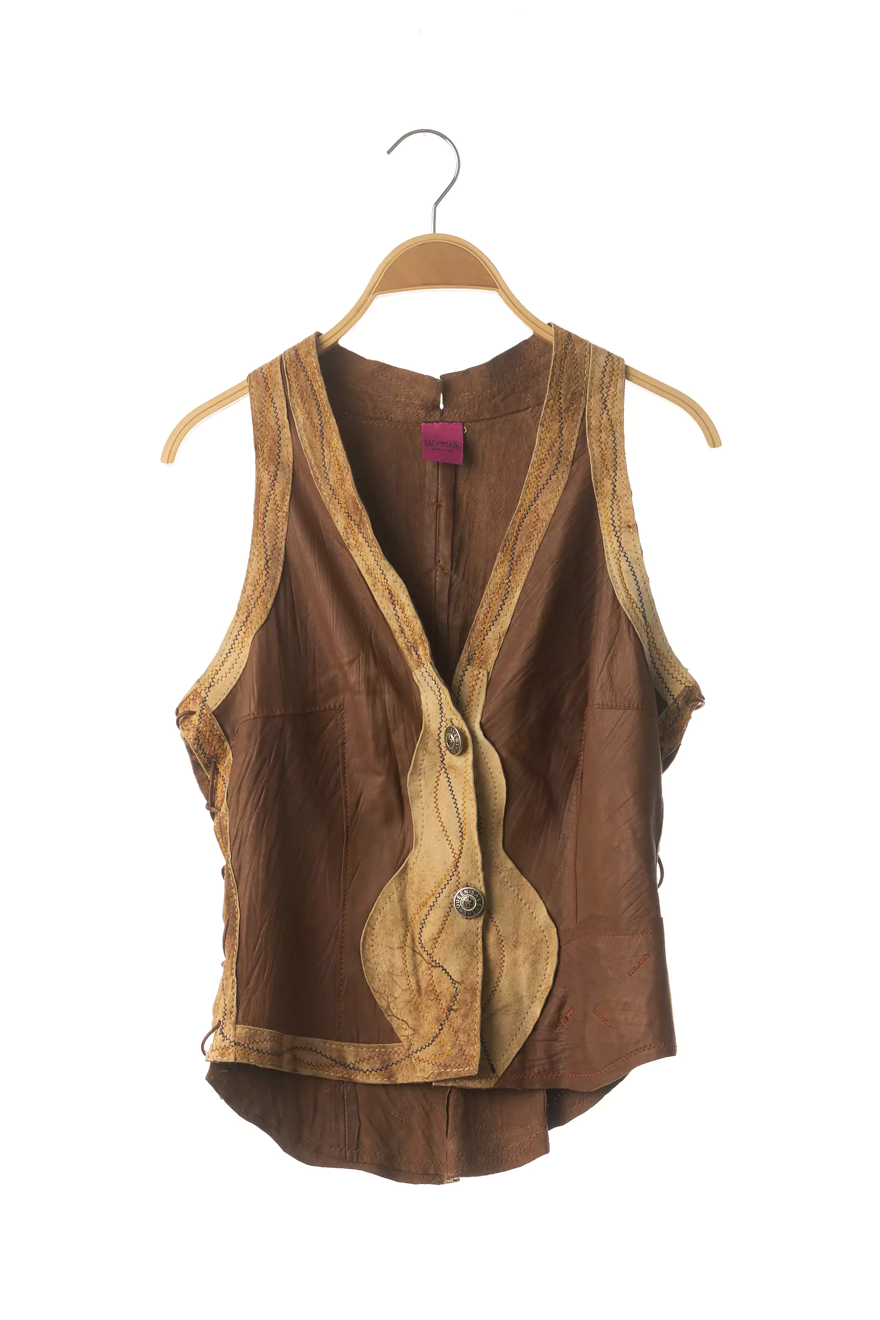 Save The Queen Gilet Femme couleur marron