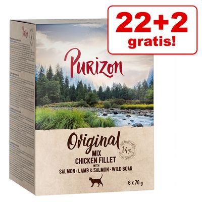22 + 2 gratis! Purizon in Pouch 24 x 70 g / 85g