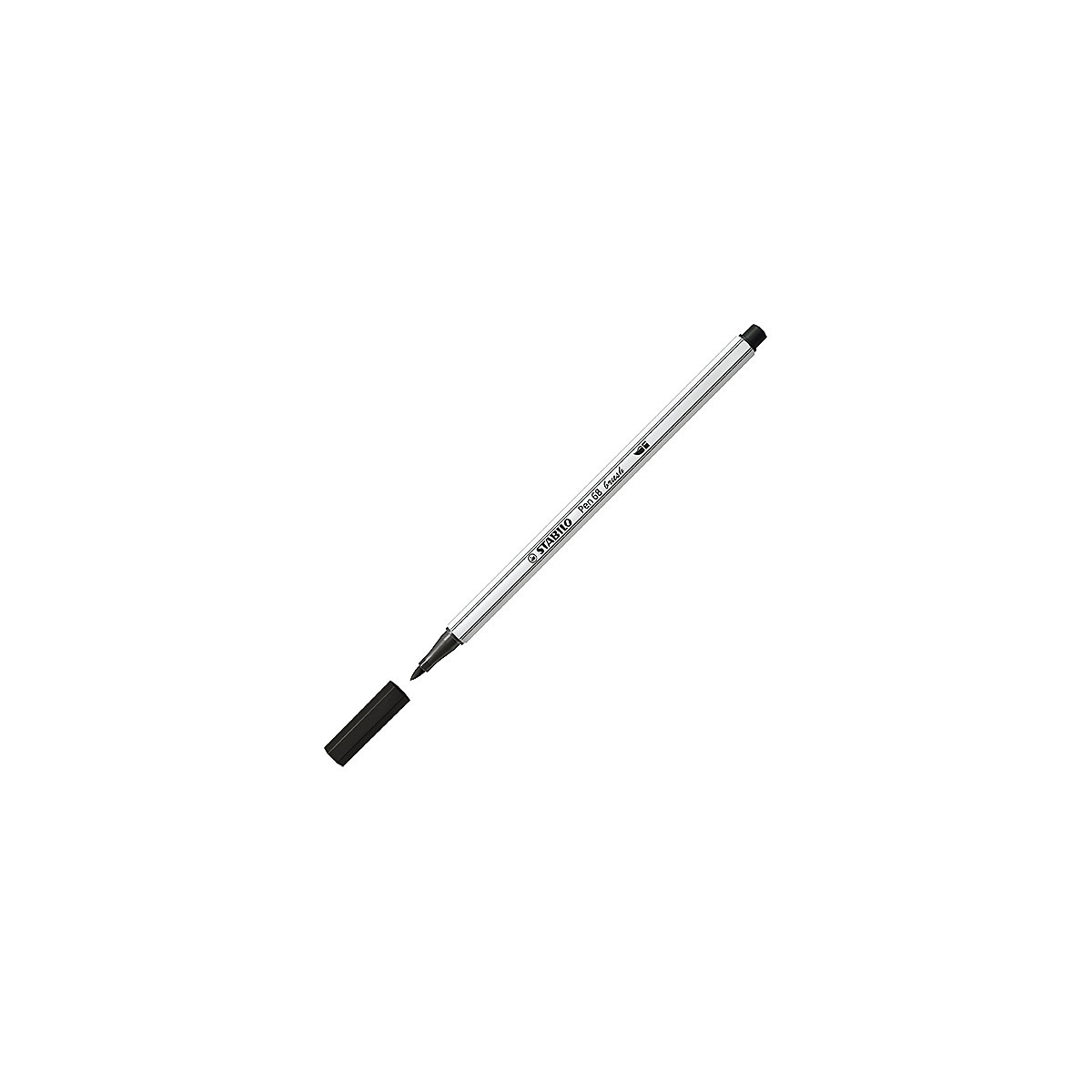 Premium-Filzstift Pen 68 brush, Pinselspitze für variable Strichstärken, schwarz