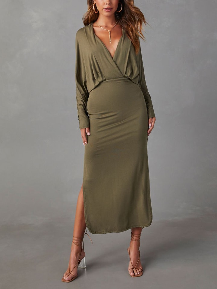 LA Angels Kleid in Khaki günstig kaufen