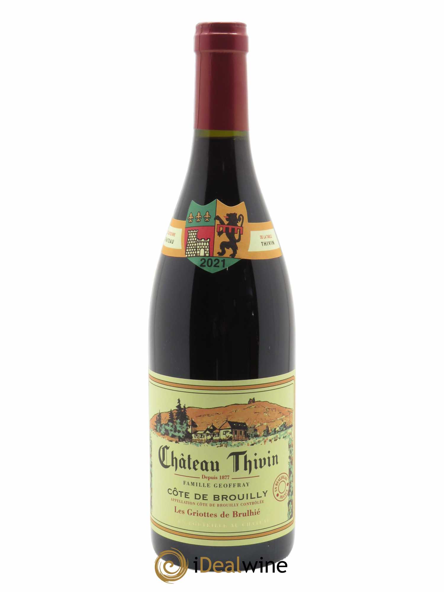 Côte de Brouilly Les Griottes de Brulhié Château Thivin  2021 - Lot de 1 Bouteille