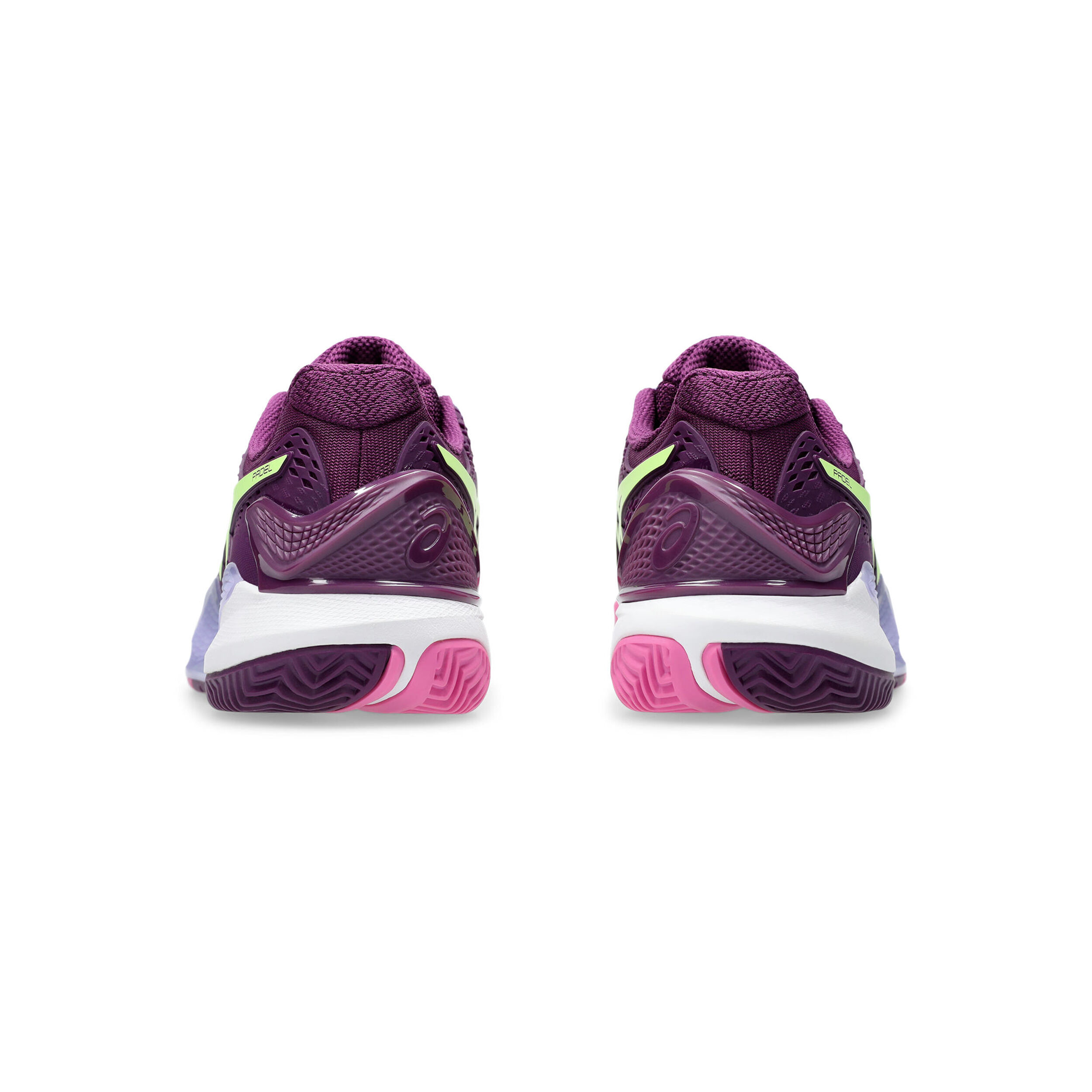 Gel-Resolution 9 Padelschuh Damen - Mauve, Neongrün