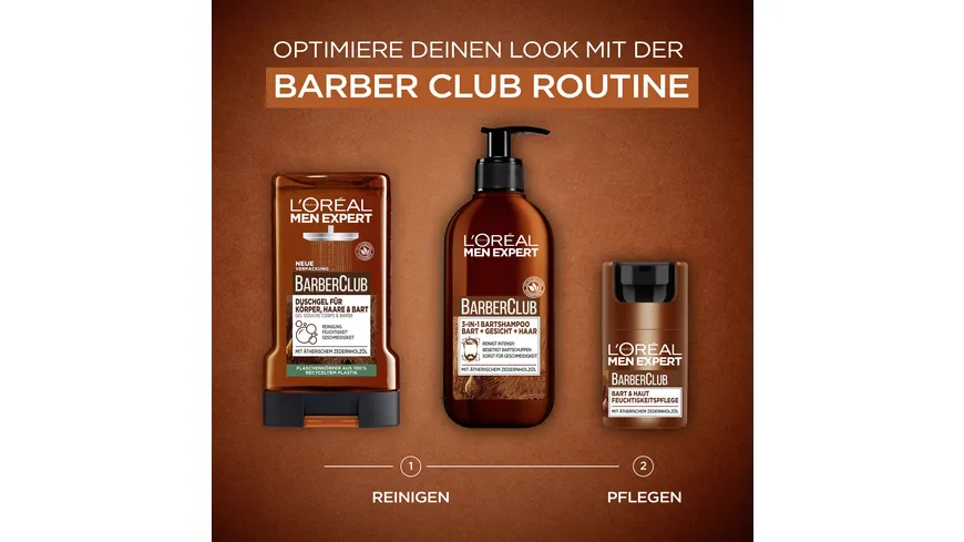 L'oréal Men Expert Barber Club Wash Gesichtsreinigung 200ml 200 ml