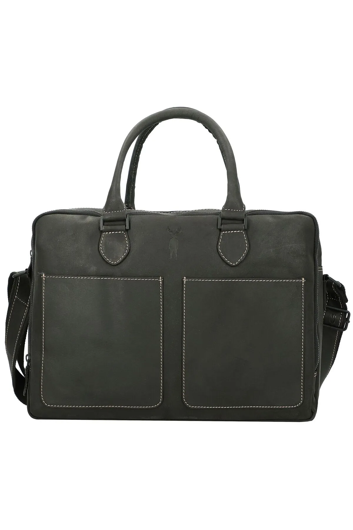 Jack Kinsky  Messenger Bag - Grau - Unifarben