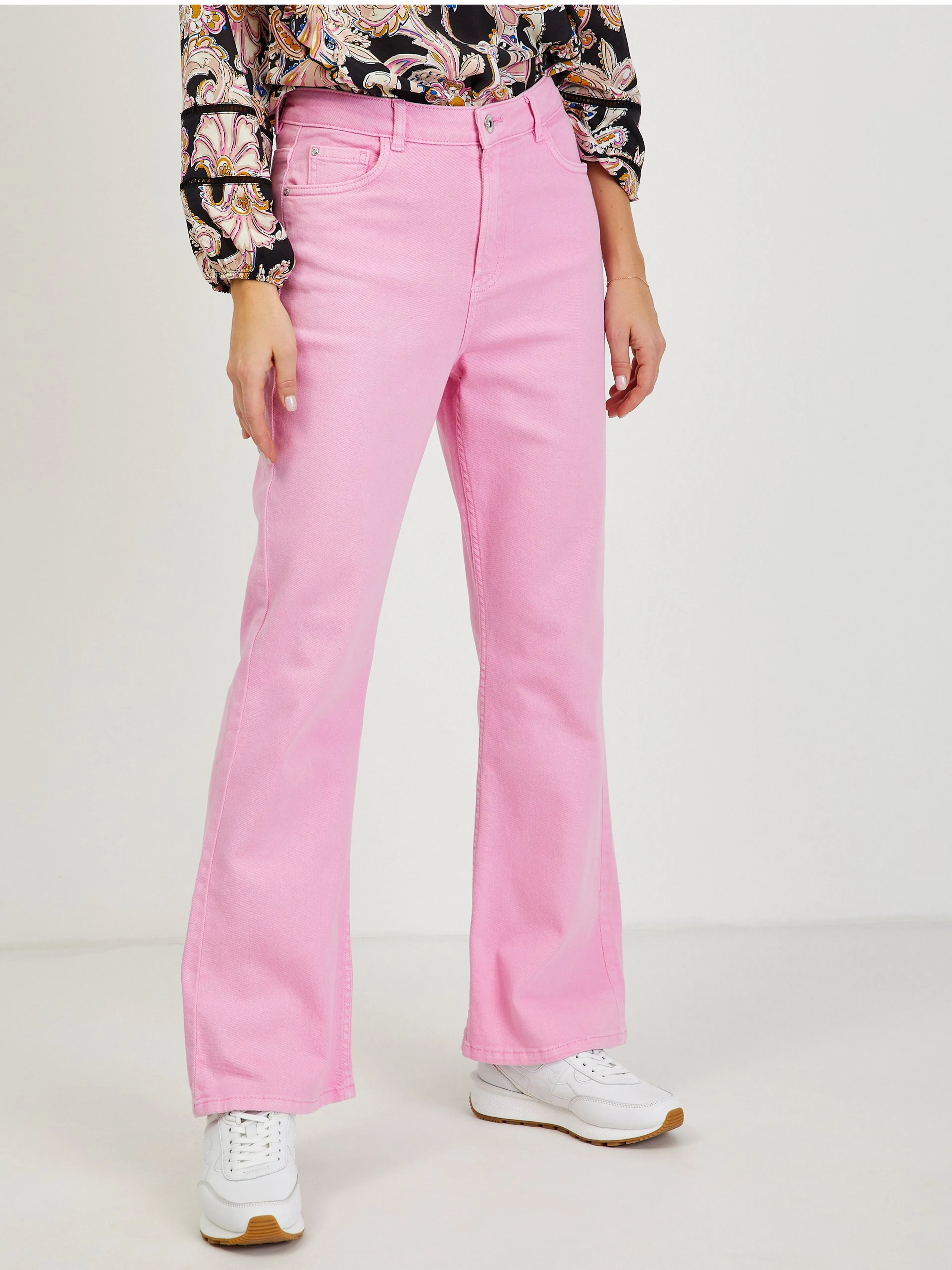 Rosa Damen Bootcut-Jeans ORSAY