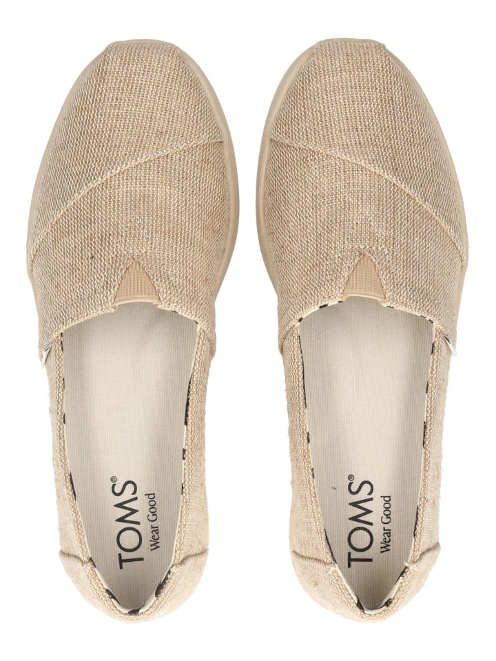 TOMS Slipper in Natural günstig kaufen