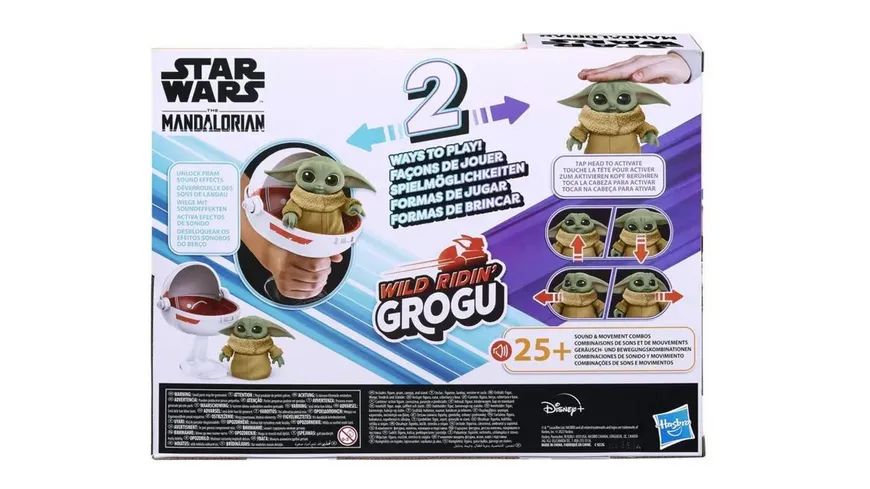 Hasbro - Star Wars Wild Ridin' Grogu, The Child Animatronic, Kombinationen aus Klang und Bewegung