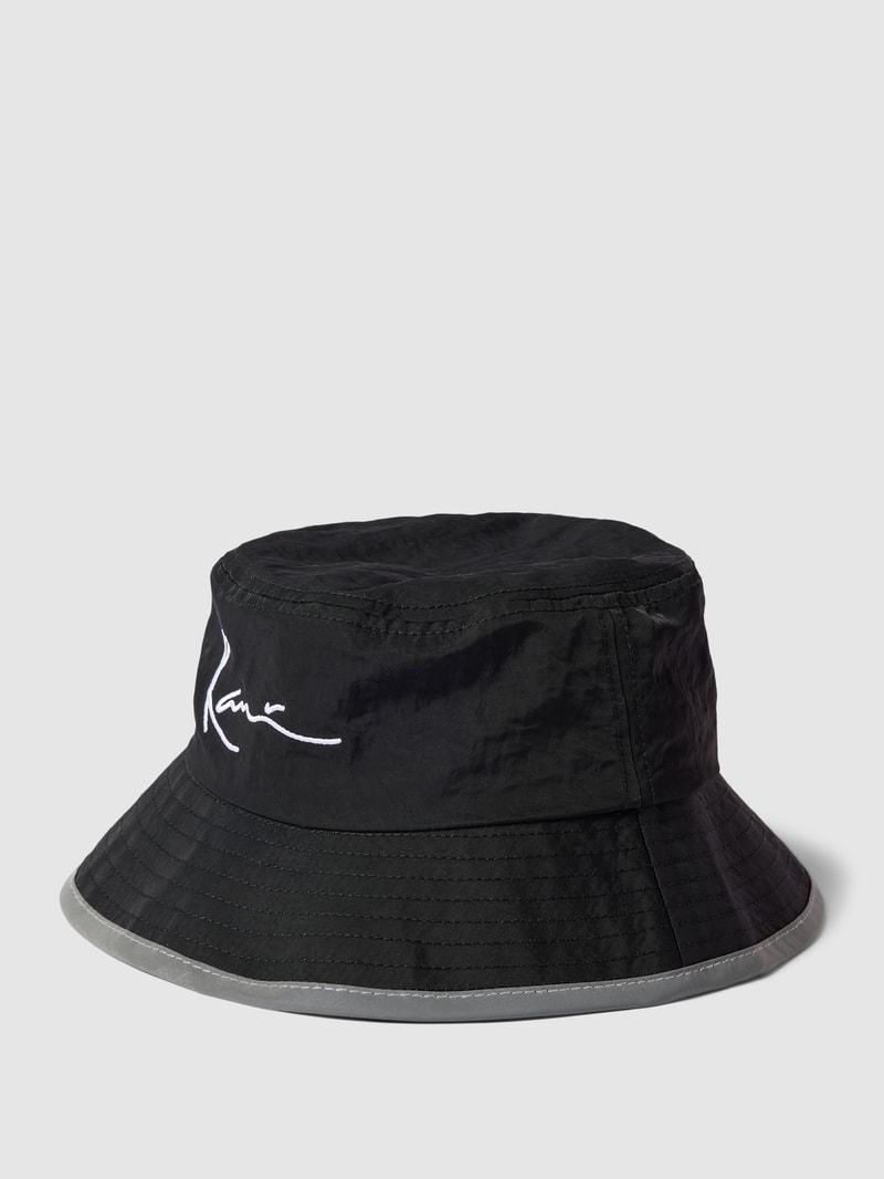 Bucket Hat mit Label-Stitching - P&C x Karl Kani in schwarz
