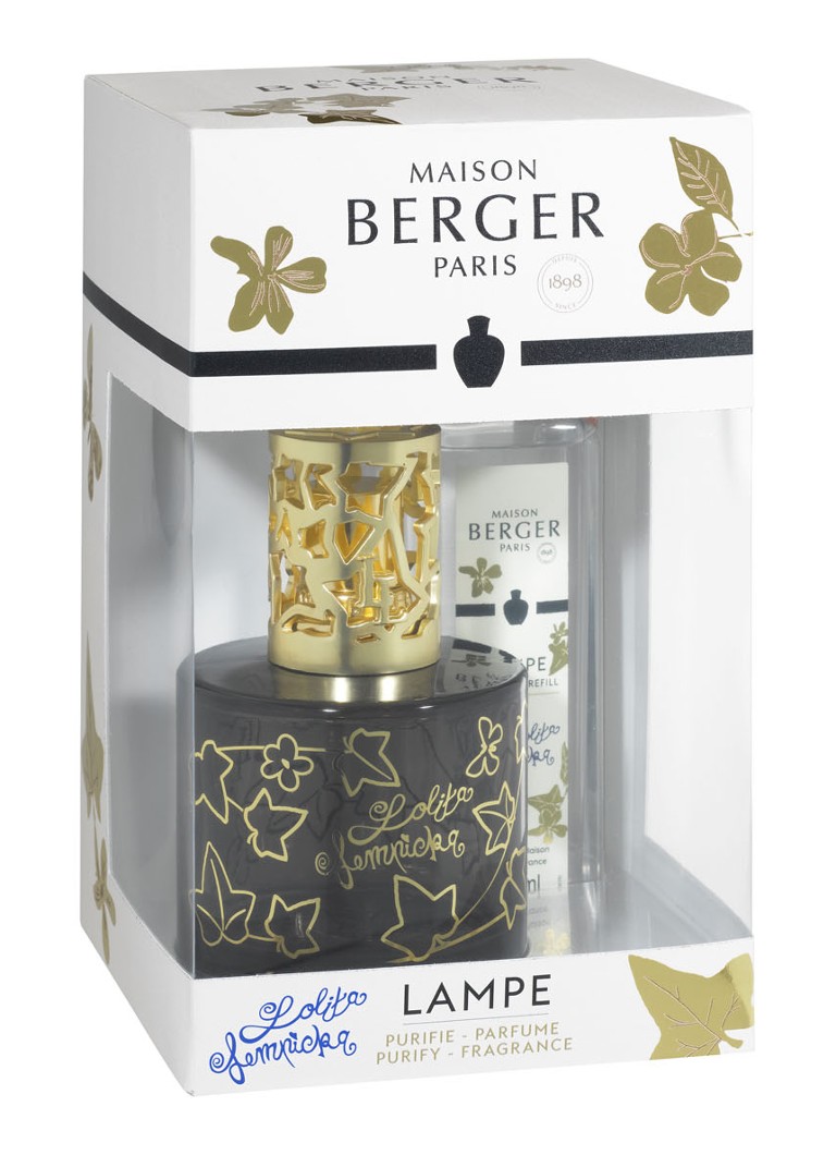 Maison Berger Pure Lolita Lempicka Noire -tuoksulamppu täyttöpakkauksessa