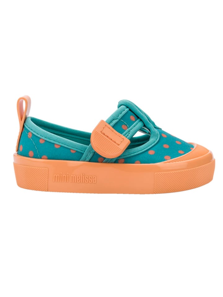 Melissa Spangenballerinas in Petrol/ Orange günstig kaufen