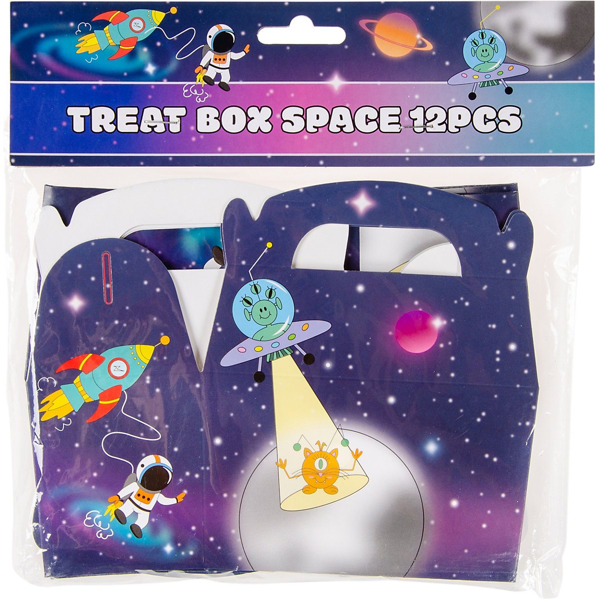 Mitgebselboxen Space, 12 Stück