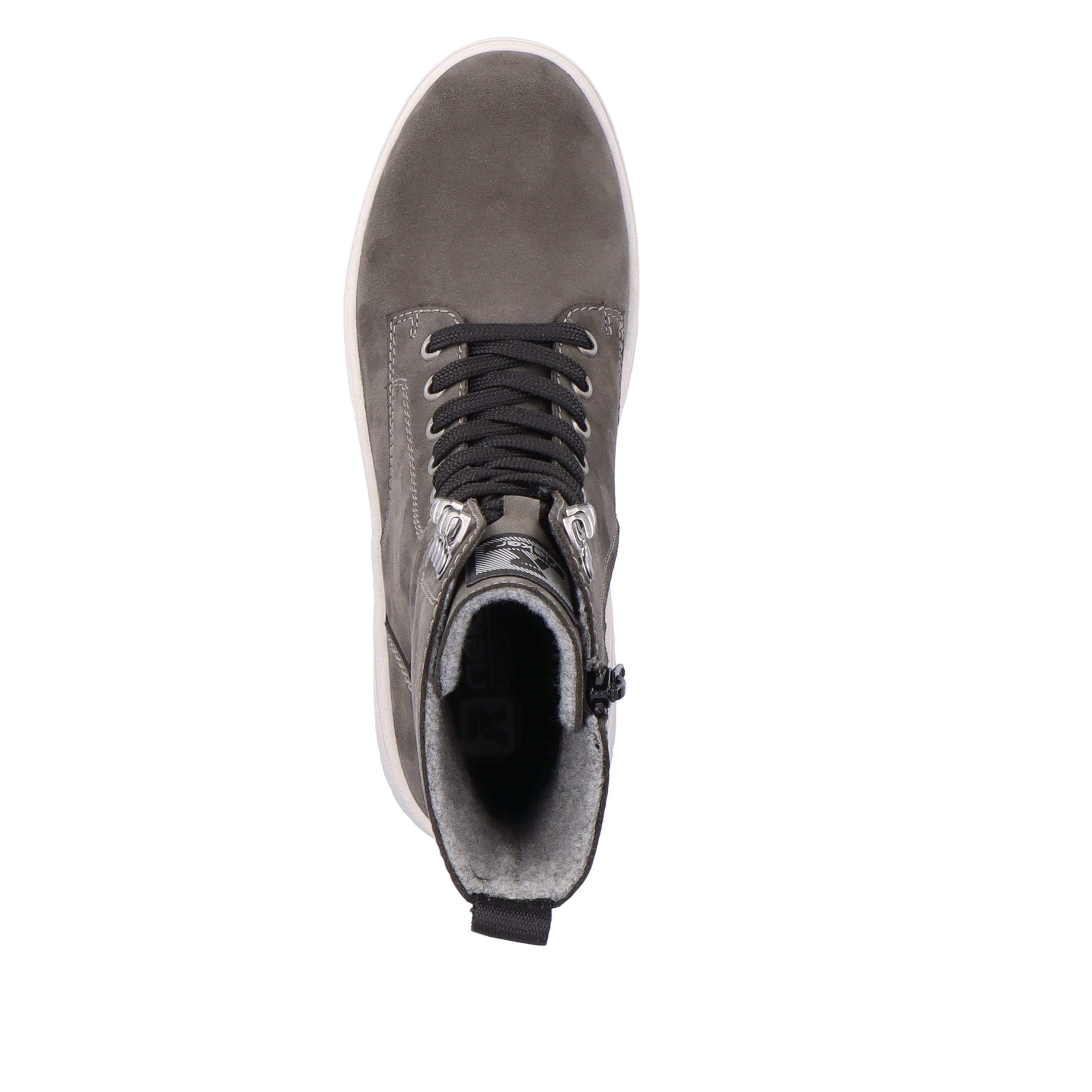 Rieker Damen Schnürstiefel graphite