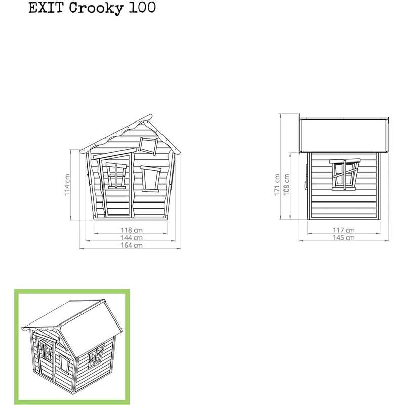 Cabane en bois Crooky 100