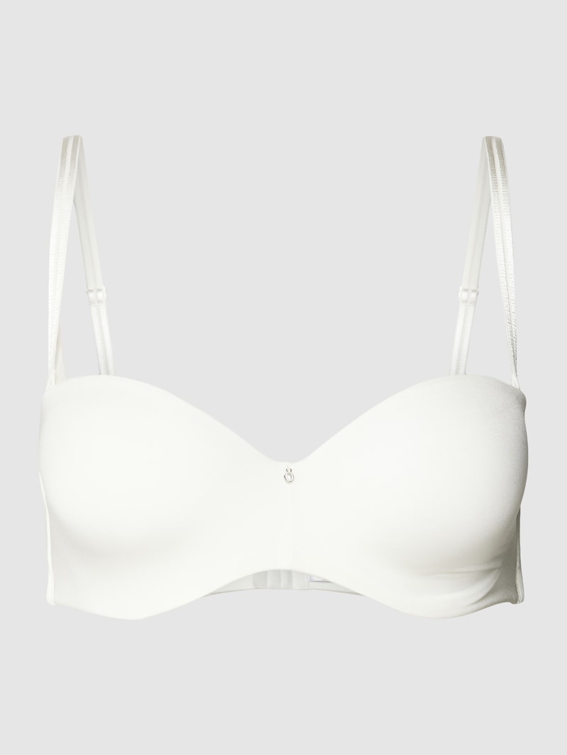 Schalen-BH mit Strassstein Modell 'Perfect Basics' in offwhite