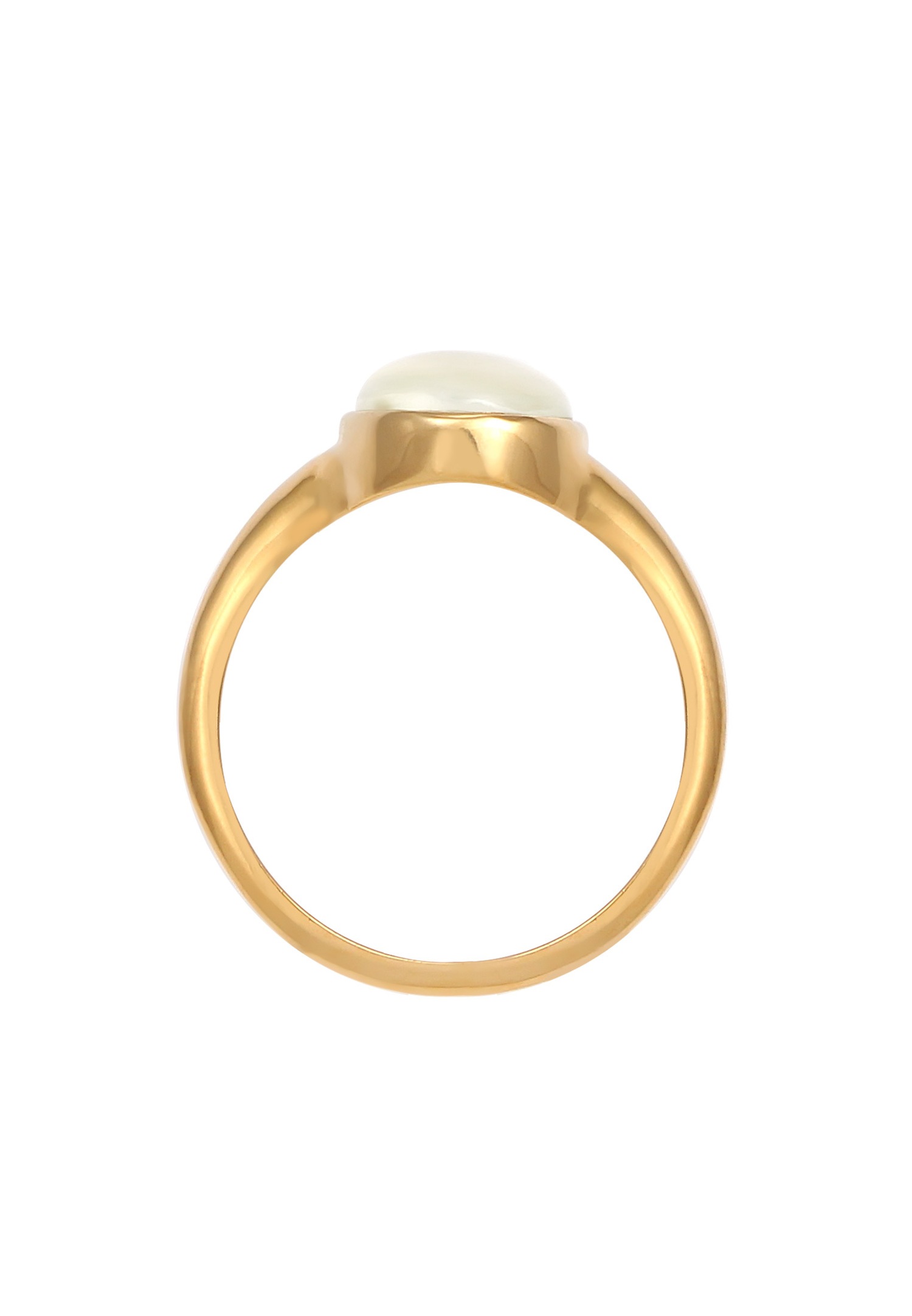Colgante Elli para mujer con piedra lunar en plata de ley 925 chapada en oro.
