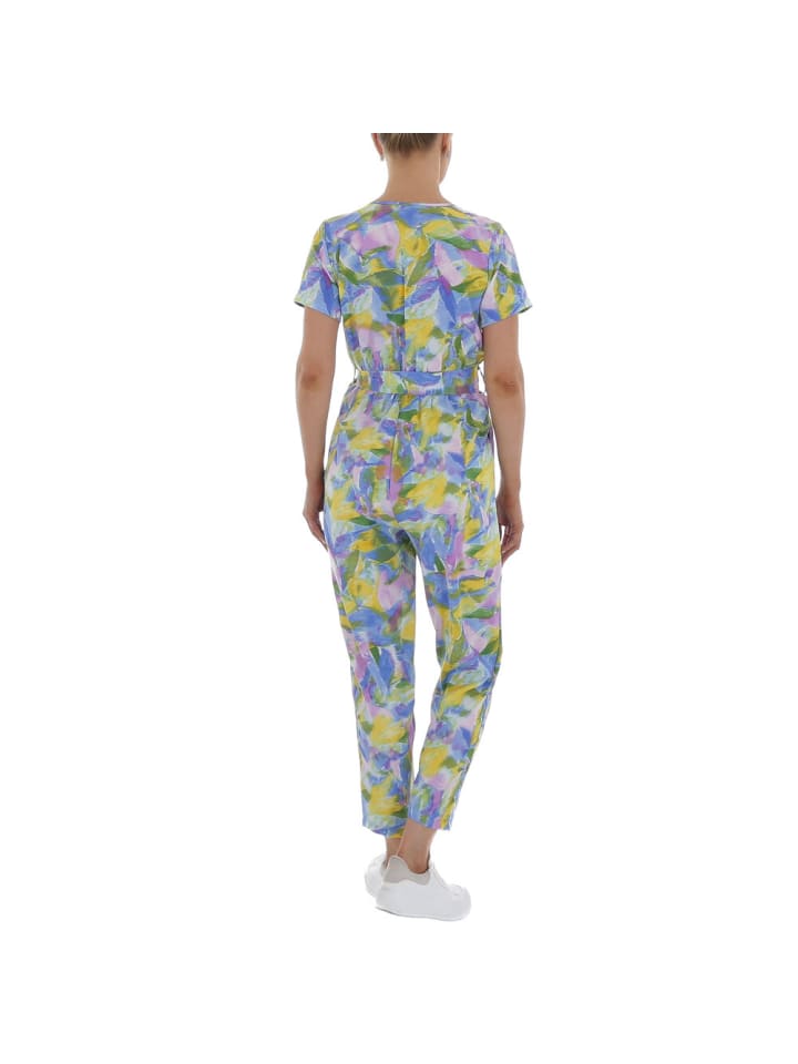 Ital-Design Jumpsuit & Zweiteiler in Blau und Gelb günstig kaufen