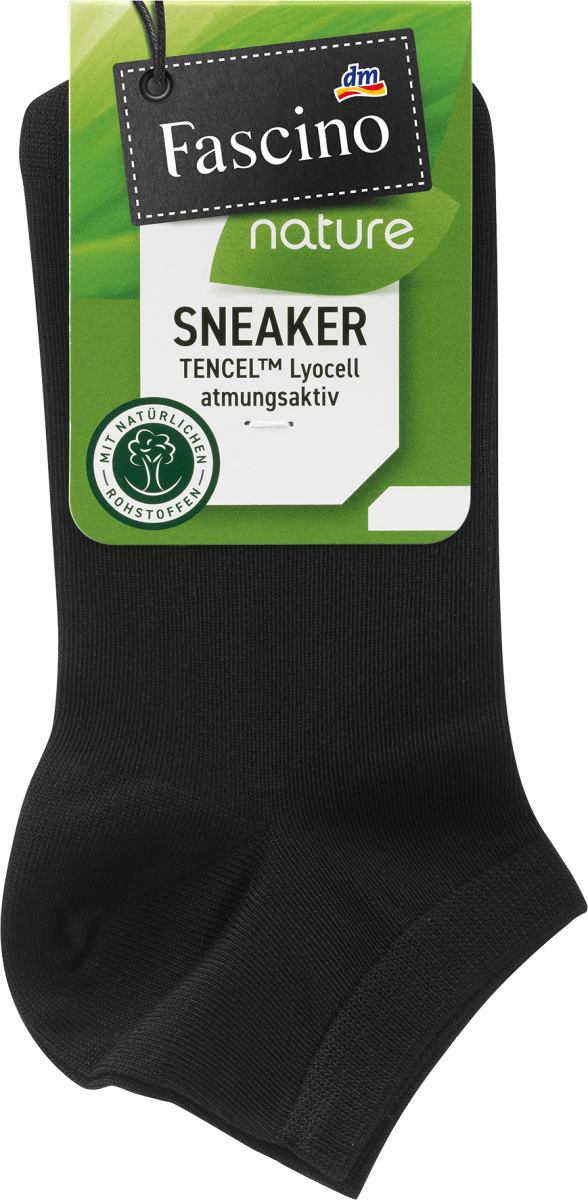 Sneaker mit TENCEL™ Lyocell, Gr. 35-38, schwarz, 1 St