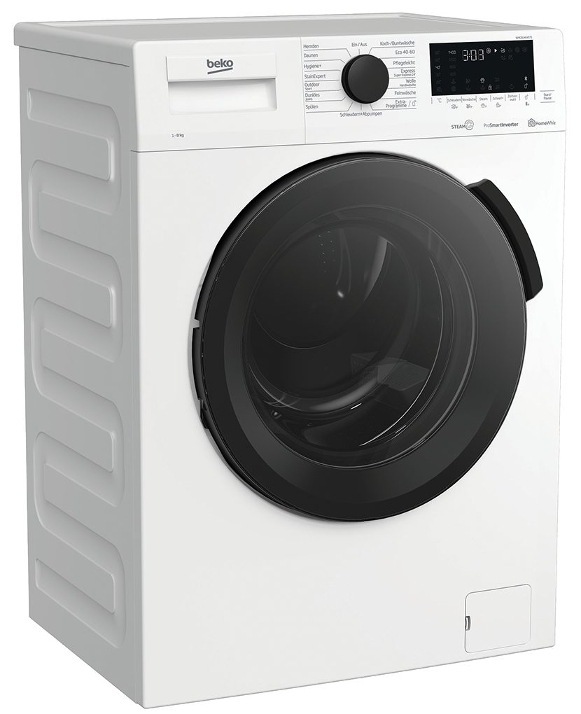 BEKO Waschmaschine WMC81464ST1, 8,00 kg, 1400 U/min, Pet Hair Removal, SteamCure, Schnell+